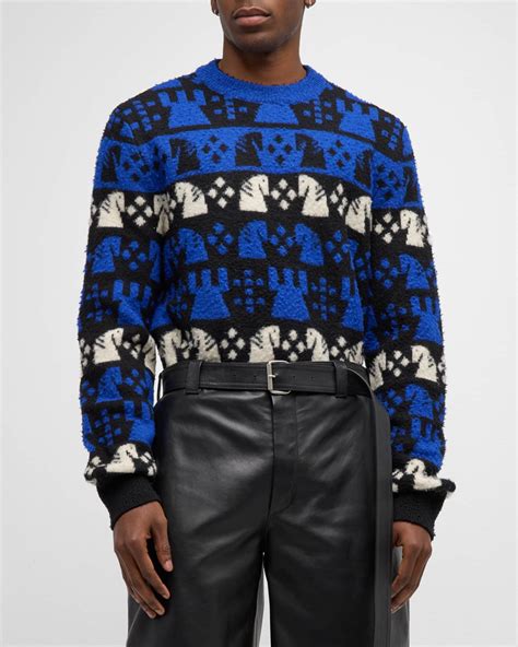 Burberry Men's Chess Fair Isle Sweater 